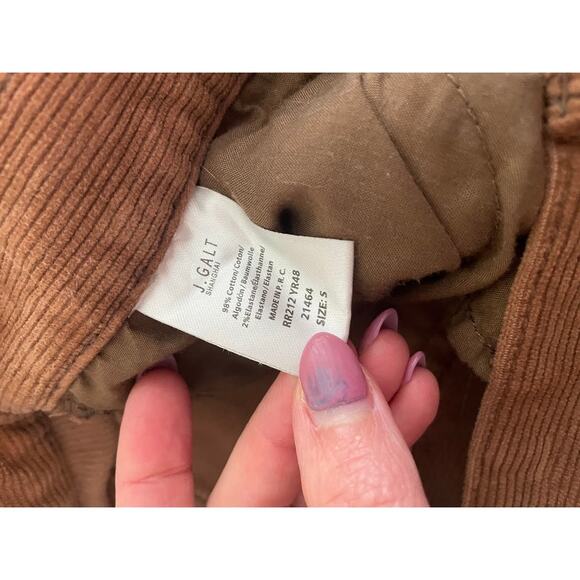 J Galt Y2K Midrise Brown Corduroy Boot Cut Pants Womens Size Small Flare 90s - Picture 10 of 14
